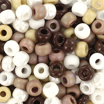 Extra pictures miyuki seed beads 6/0 - chocolat sprinkles