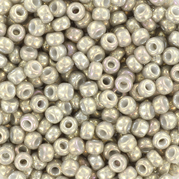 Extra pictures miyuki seed beads 8/0 - opaque luster smoke gray