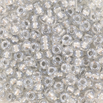 Extra foto's miyuki rocailles 8/0 - sparkle pewter lined crystal
