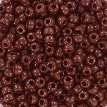 Extra foto's miyuki rocailles 8/0 - opaque red brown