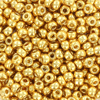 Extra pictures miyuki seed beads 8/0 - duracoat galvanized gold 