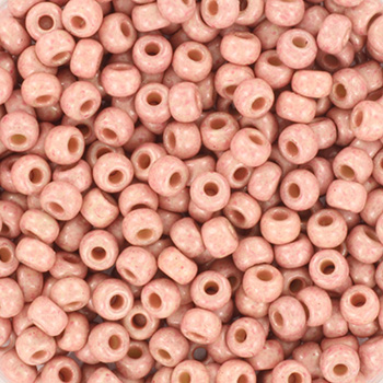 Extra foto's miyuki rocailles 8/0 - duracoat galvanized matte dark coral