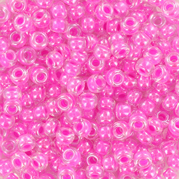 Extra foto's miyuki rocailles 8/0 - luminous pink lila