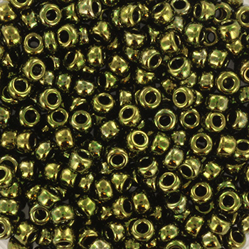 Extra pictures miyuki seed beads 8/0 - metallic olive