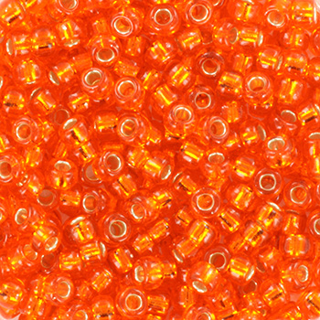 Extra foto's miyuki rocailles 8/0 - silverlined orange
