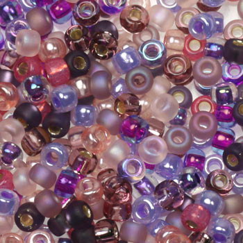 Extra pictures miyuki seed beads 8/0 - mix passionflower