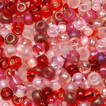 Extra pictures miyuki seed beads 8/0 - mix valentine