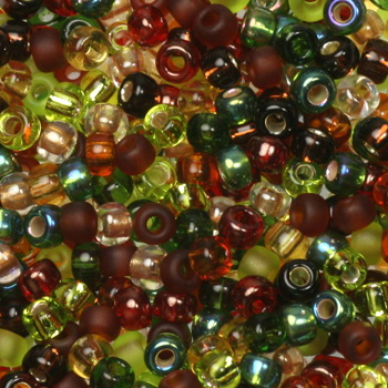 Extra pictures miyuki seed beads 8/0 - mix good earth