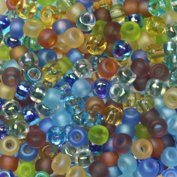 Extra pictures miyuki seed beads 8/0 - mix fields of France