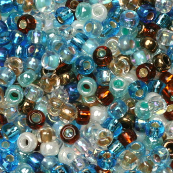 Extra pictures miyuki seed beads 8/0 - mix surf and sand
