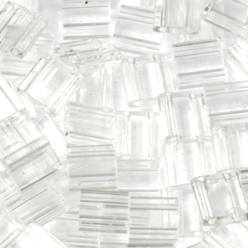Extra foto's miyuki tila 5x5 mm - transparant crystal