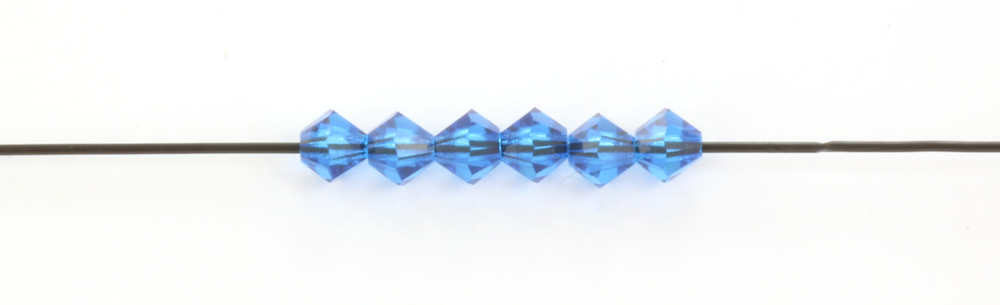 Extra foto's preciosa bicone 4 mm - capri blue