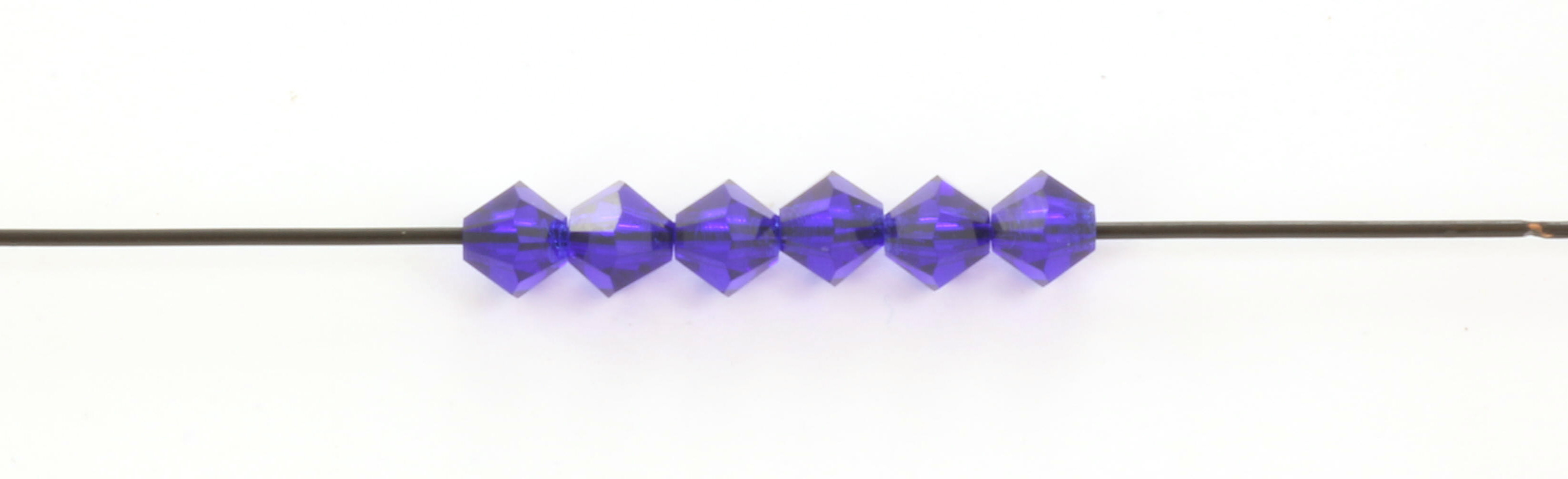 Extra foto's preciosa bicone 4 mm - cobalt blue