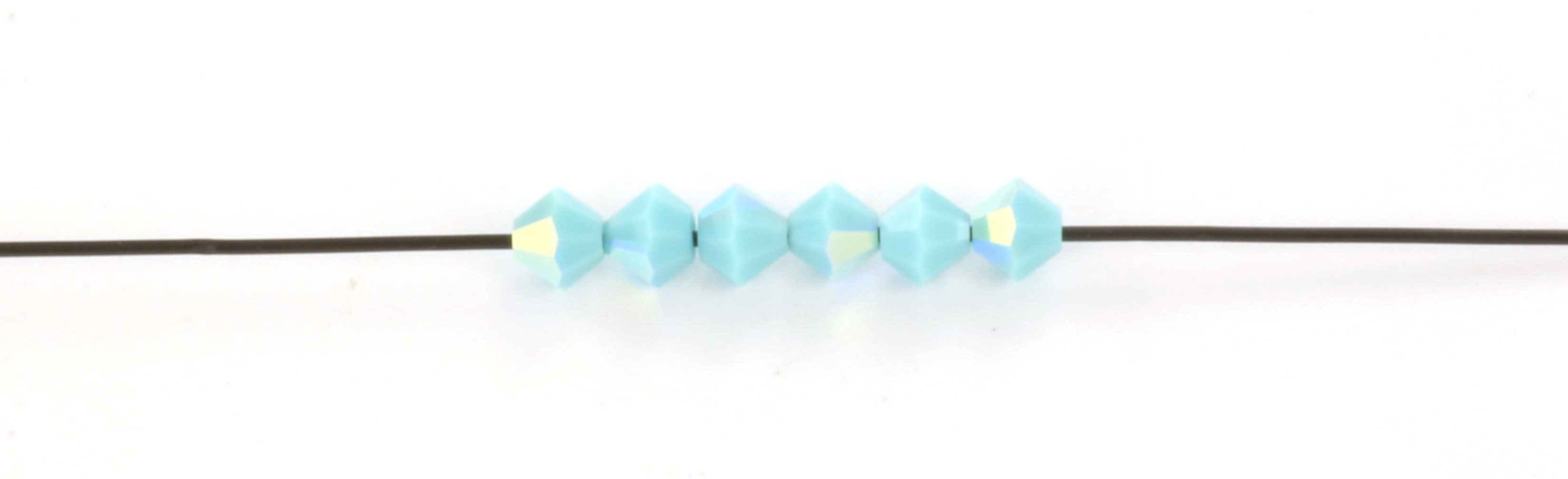 Extra foto's preciosa bicone 4 mm - turquoise ab