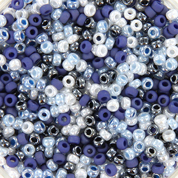 Extra pictures miyuki seed beads 11/0 - mix blue wonder