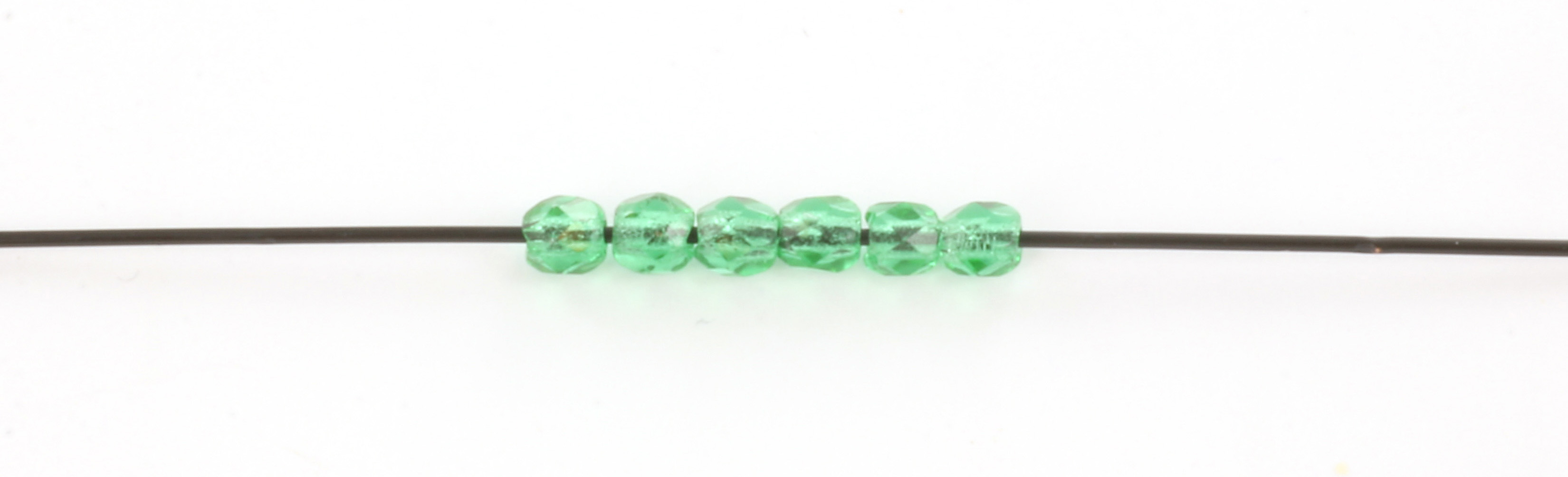 Extra pictures Czech faceted round 3 mm - teal
