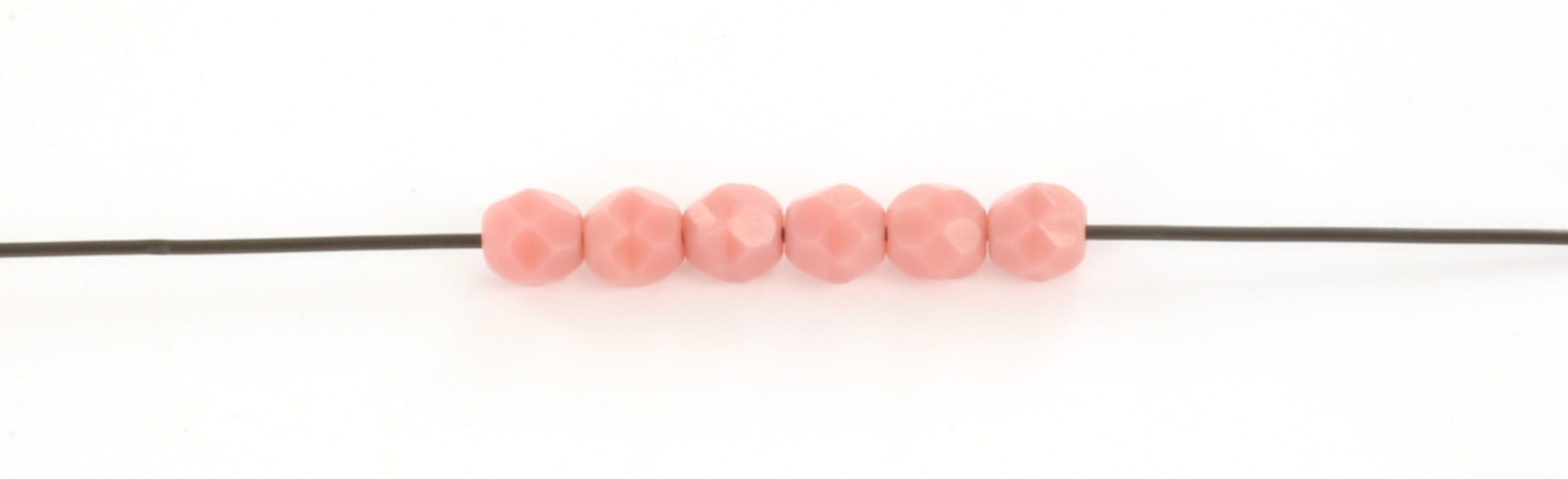 Extra foto's Tsjechisch facet rond 4 mm - carnation pink