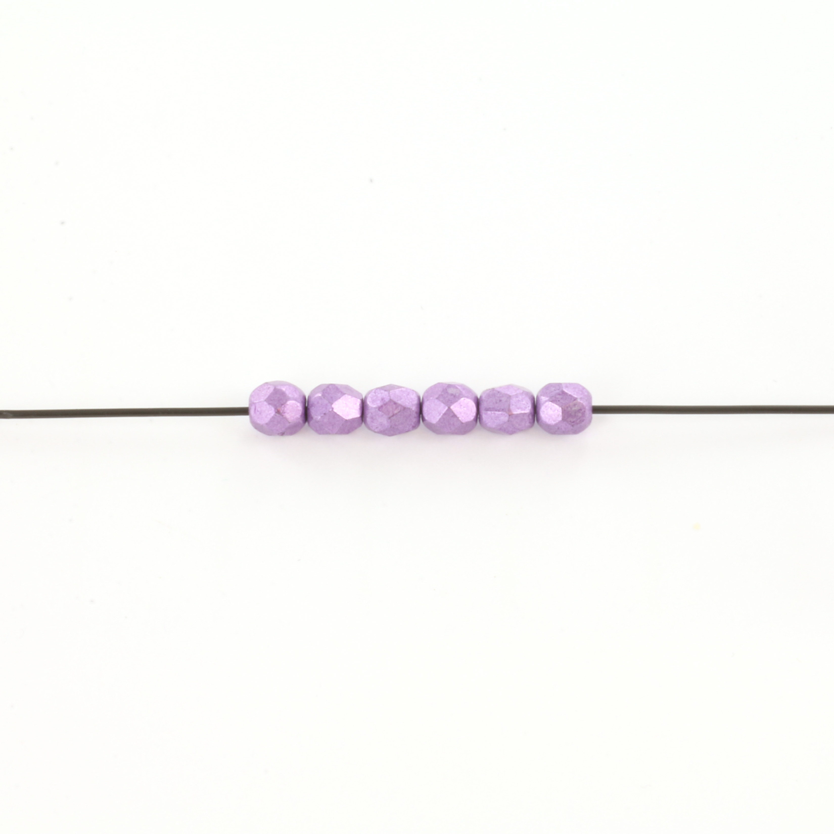 Extra pictures Czech faceted round 4 mm - saturated metallic grapeade