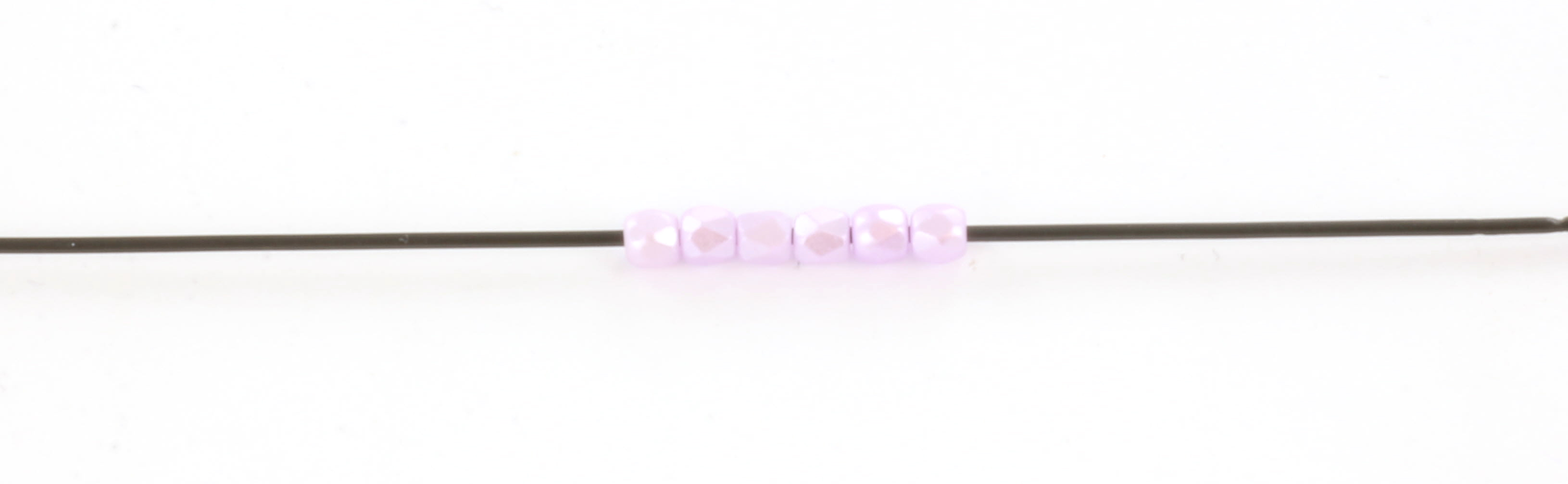 Extra foto's Tsjechisch facet rond 2 mm - pastel light rose 